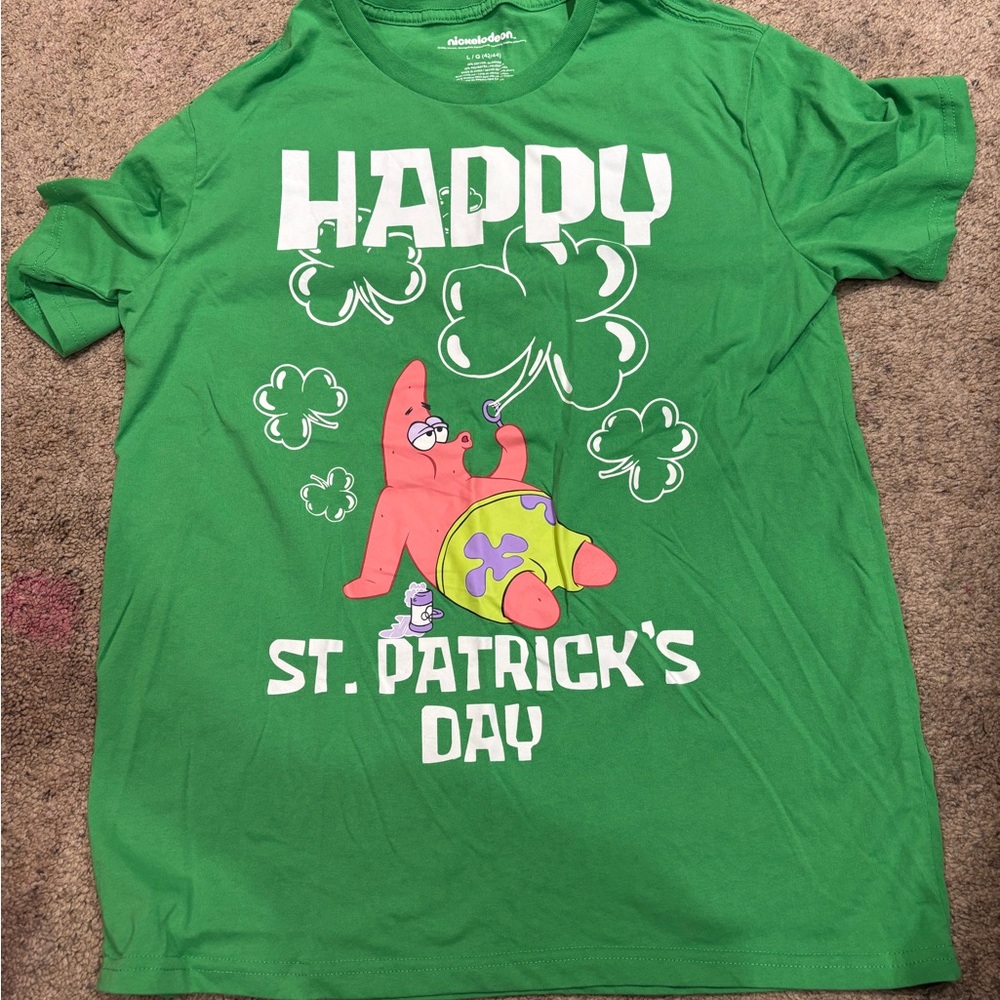 Nickelodeon Green St. Patrick's Day Adult Tee